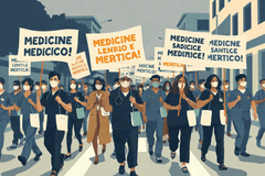 Trabajadores del IMSS-Bienestar marchan en Veracruz por séptima vez en dos semanas: denuncian desabasto y piden la salida del coordinador estatal