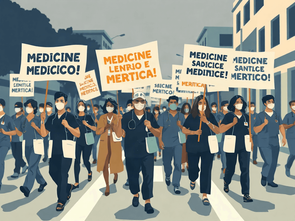 Trabajadores del IMSS-Bienestar marchan en Veracruz por séptima vez en dos semanas: denuncian desabasto y piden la salida del coordinador estatal